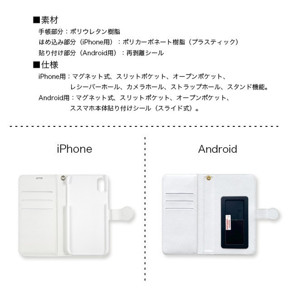 イケメンゴリラの手帳型スマホケース iPhone Android対応 8枚目の画像