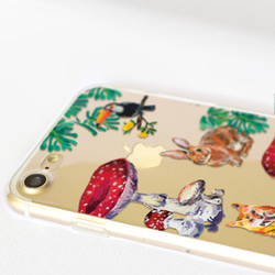 兔子蘑菇 iPhone Android 可愛動物 植物 透明手機殻 iPhone 6 iPhone 8 Sony XA 第2張的照片