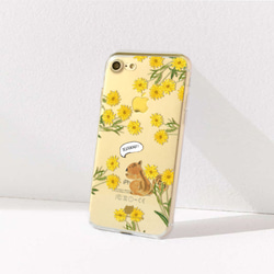 松鼠 iPhone Android 可愛動物 透明手機殻 iPhone X iPhone 6plus iPhone 7 第1張的照片