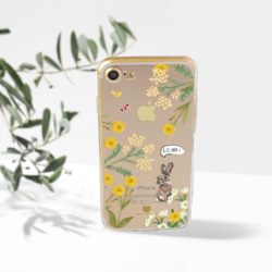 兔 iPhone Android 可愛 植物 透明手機殻 iPhone X iPhone 8 Samsung s8 第5張的照片