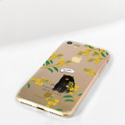 黑熊 iPhone Android 森林 植物 透明手機殻 iPhone 8 iPhone 7 plus HTC U11 第3張的照片