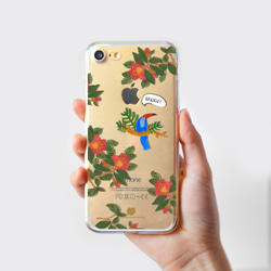 大嘴鳥 iPhone Android 花 植物 透明手機殻 iPhone 8 plus iPhone SE HTC 第5張的照片