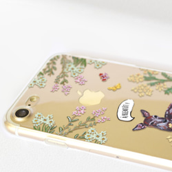 鹿iPhoneのAndroidオリジナルの透明なモバイルシェルiPhone 5,6,7,8、xソニーxa1 LG G6 2枚目の画像
