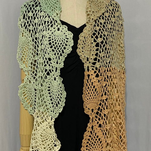 レインボーコットンストール ストール knit house muu 通販