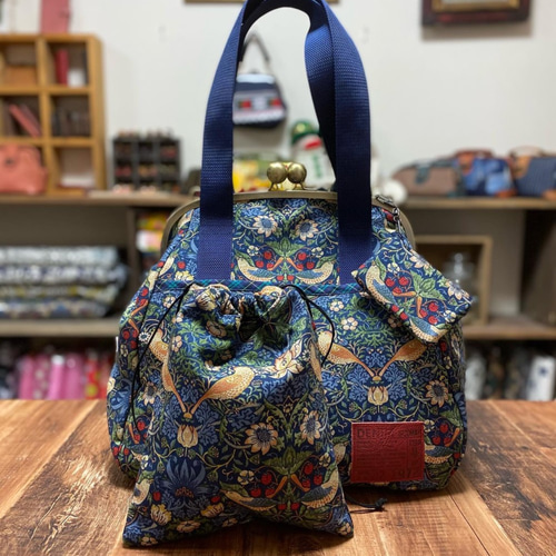 ハンドメイド William Morris ボストンバッグ⑅︎◡̈︎* ボストン