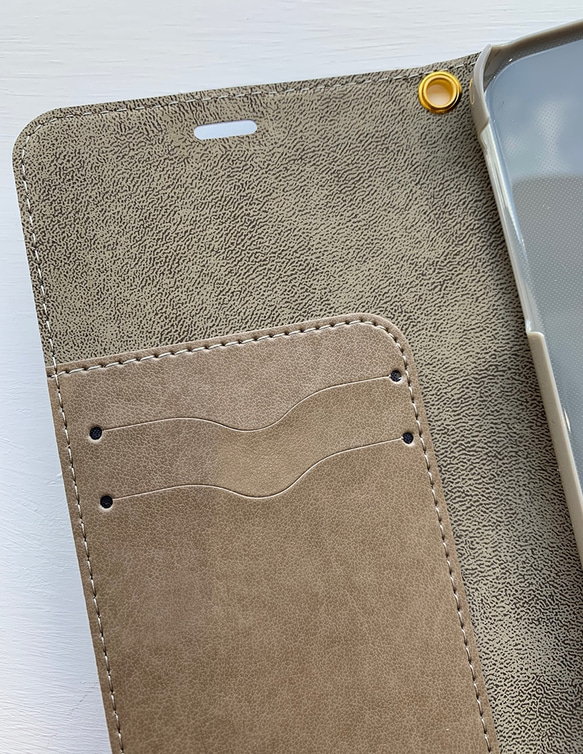 『キテマス』 受注生産　手帳型スマホケース 3枚目の画像