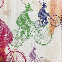 『happy cycling』 受注生産　手帳型スマホケース 5枚目の画像