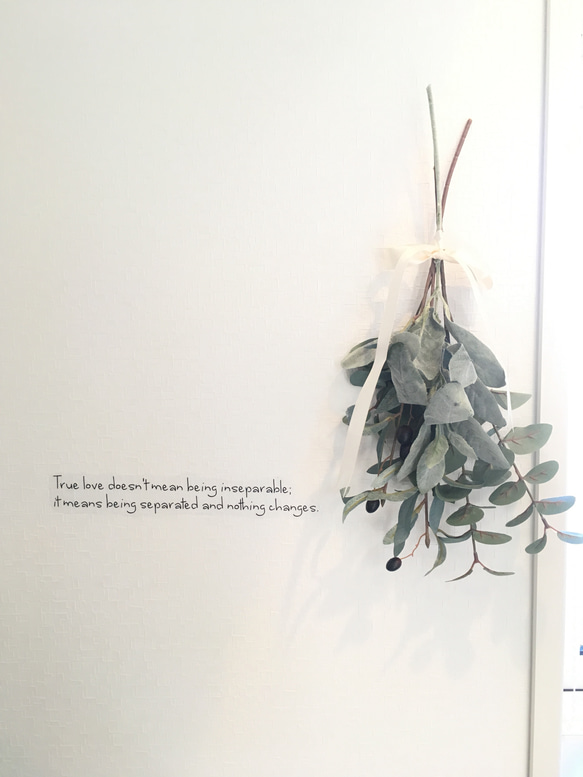 人気♡お洒落で可愛いスワッグ♡ 造花 オリーブ 植物 壁掛け シンプル 1枚目の画像