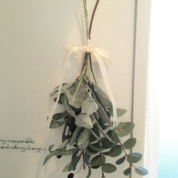 人気♡お洒落で可愛いスワッグ♡ 造花 オリーブ 植物 壁掛け シンプル 2枚目の画像