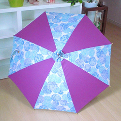 日傘　紫陽花（ブルー×パープル） 1枚目の画像