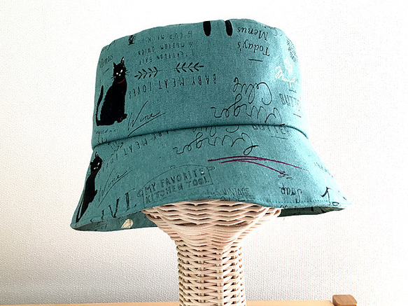 クロッシェ　帽子　ネコとキッチン 3枚目の画像