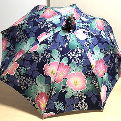 本場村山大島紬の着物から日傘（傘袋付き） 傘・日傘 MICHI 通販