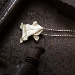 Origamini Jewelcrafting Silver Frogネックレス925シルバーネックレス 1枚目の画像
