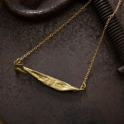 Origamini 小摺學 黃銅魚項鍊 Fish Brass Necklace 第3張的照片