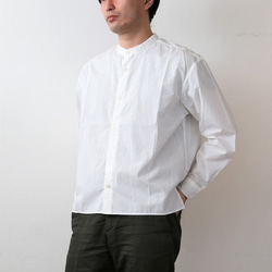 【 Men's 】【染め直し対応】ひなたシャツスタンド / WHITE 1枚目の画像