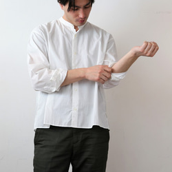 【 Men's 】【染め直し対応】ひなたシャツスタンド / WHITE 3枚目の画像