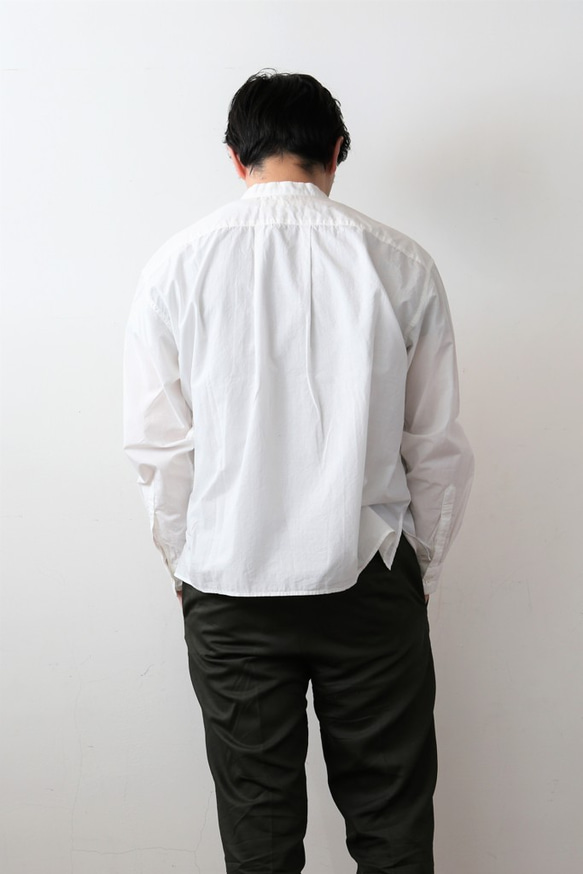 【 Men's 】【染め直し対応】ひなたシャツスタンド / WHITE 4枚目の画像