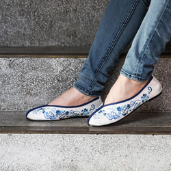 チャイナシューズ / 刺繍靴 / いろ スリッポン 小花園 通販