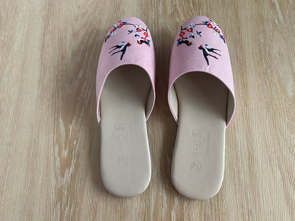 室內拖鞋 - 杏林春燕(粉紅色) 第5張的照片