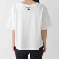 刺繍Tシャツ「王者」White 5枚目の画像