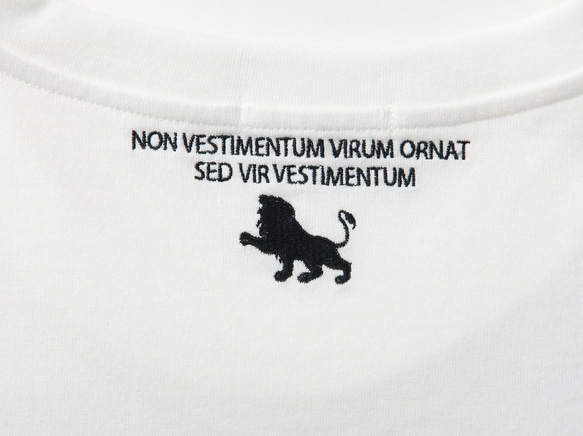 刺繍Tシャツ「王者」White 6枚目の画像