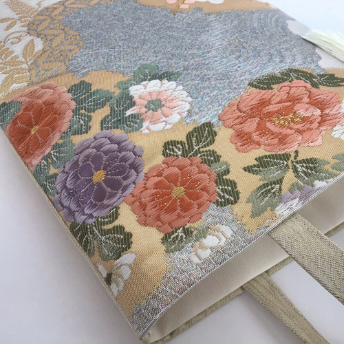 着物帯 和装バッグ 結婚式バッグ サブバッグ 未使用正絹袋帯