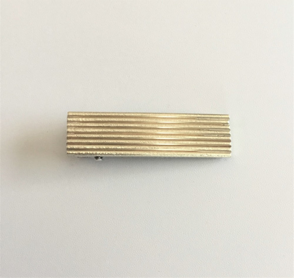 真鍮ヘアークリップ　60x16mm 5枚目の画像