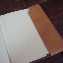 レザー　ブックカバー　ハードカバー単行本サイズ 4枚目の画像