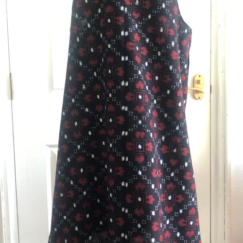 古布絣のすてきエプロンドレス14