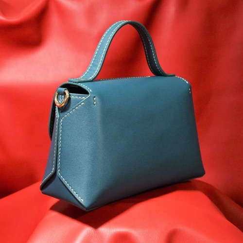 本革手作り ハンドバッグ ショルダーバッグ 女子バッグ 手縫い 