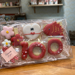 即日発送可 ＊数量限定＊100日祝いに＊お誕生日アイシングクッキー