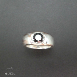 {ジルコニア}ZEBRA ring black 9枚目の画像