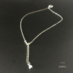 {ホワイトメノウ}フランス奇跡のメダイのネックレス - silver chain 8枚目の画像