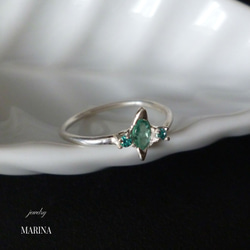 Emerald pinkie ring  - エメラルドのピンキーリング 3枚目の画像