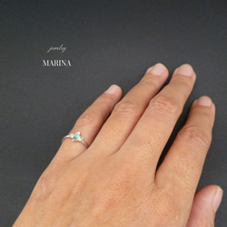 Emerald pinkie ring  - エメラルドのピンキーリング 4枚目の画像