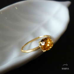 {シトリン} vermeil ring candy　指輪　サイズ変更可 8枚目の画像