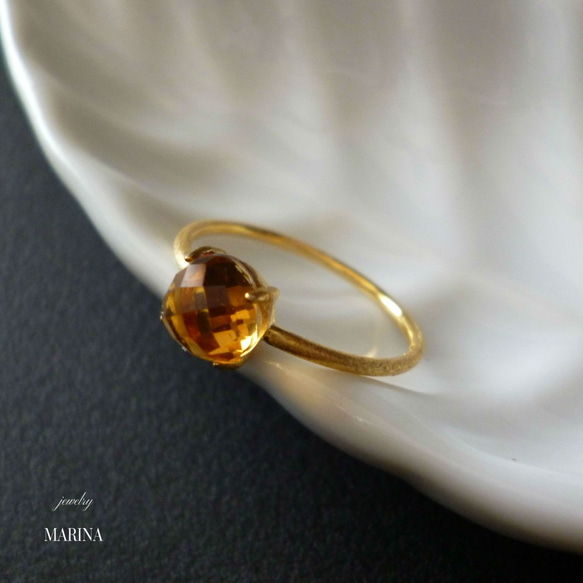 {シトリン} vermeil ring candy　指輪　サイズ変更可 7枚目の画像