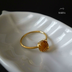 {シトリン} vermeil ring candy　指輪　サイズ変更可 4枚目の画像