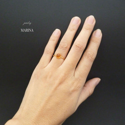 {シトリン} vermeil ring candy　指輪　サイズ変更可 11枚目の画像