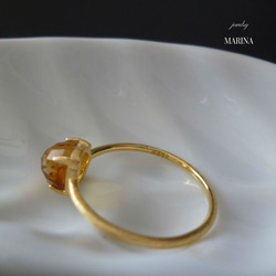 {シトリン} vermeil ring candy　指輪　サイズ変更可 9枚目の画像