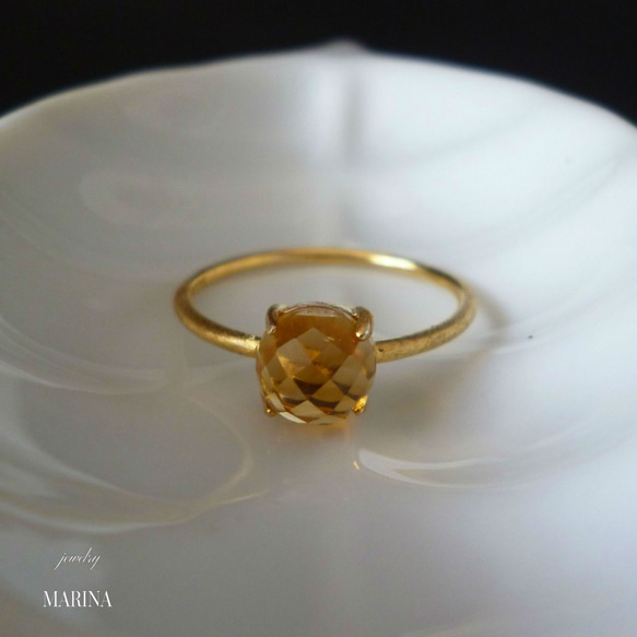 {シトリン} vermeil ring candy　指輪　サイズ変更可 12枚目の画像