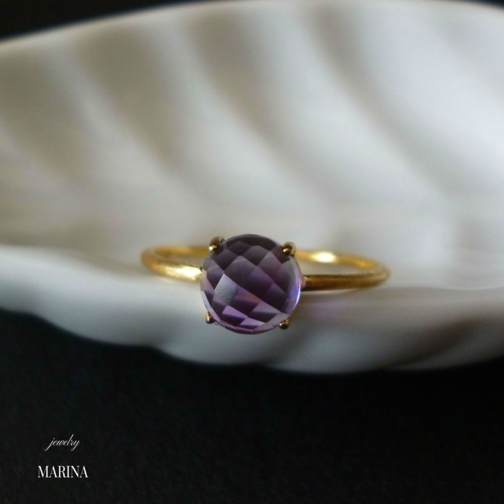 [candy amethystφ6] ring - vermeil 6mm 6,424円