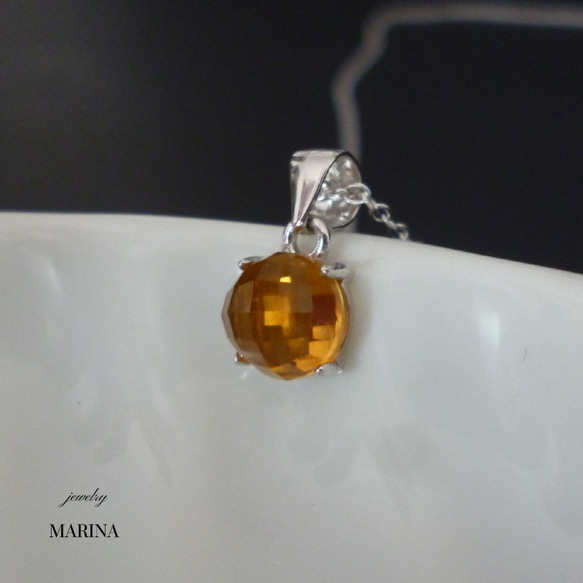 {Citrine}銀項鍊#6糖果 第5張的照片