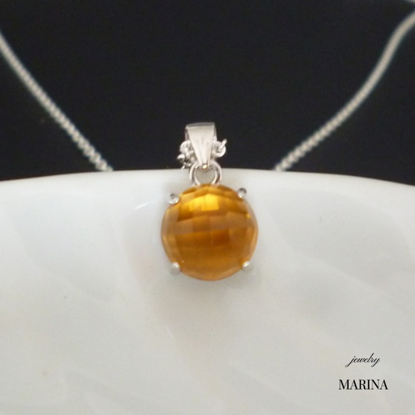 {Citrine}銀項鍊#8糖果 第6張的照片