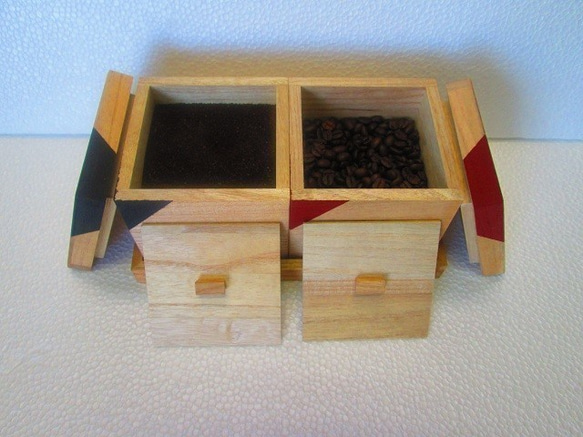 送咖啡愛好者的禮物怎麼樣？泡桐 CUBE 咖啡罐三件套（黑色、Ngara、綠色） 第6張的照片