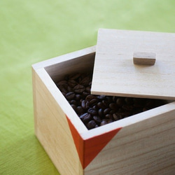 將其作為禮物送給咖啡鑑賞家怎麼樣？ Kiri CUBE 咖啡罐 3 件組（粉紅色、綠色、藍色） 第5張的照片