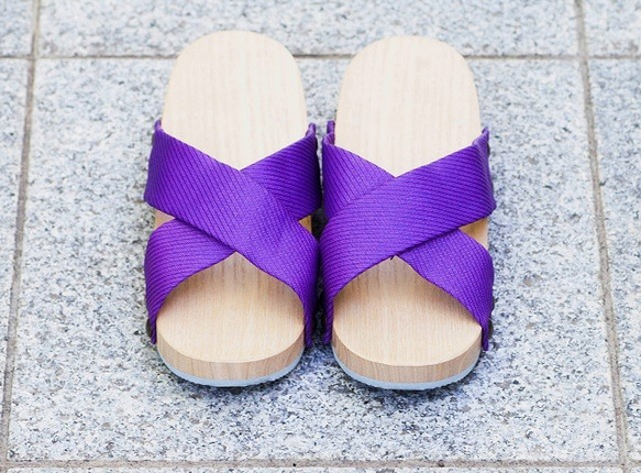 “泡桐 SUN”泡桐涼鞋女式純紫色 L 碼 第3張的照片