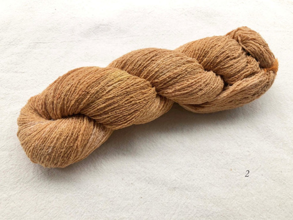 手染軟呢蠶絲--秋季選色 Silk Tweed-2018 Autumn - 秋楓 第1張的照片