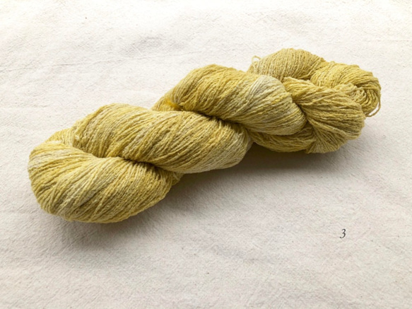 手染軟呢蠶絲--秋季選色 Silk Tweed-2018 Autumn - 銀杏 第1張的照片