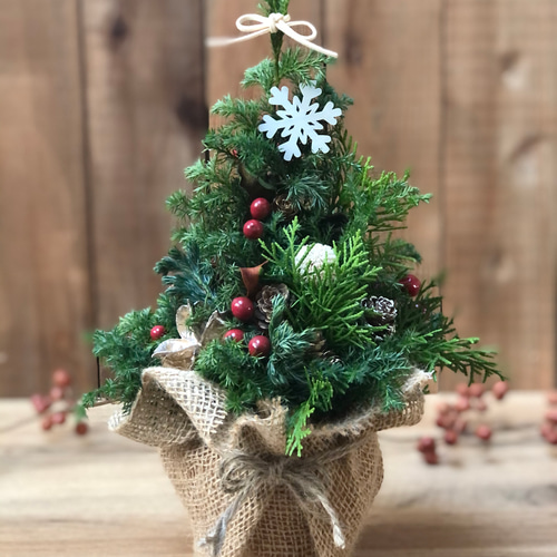ナチュラルクリスマス 卓上クリスマスツリー2個セット クリスマス